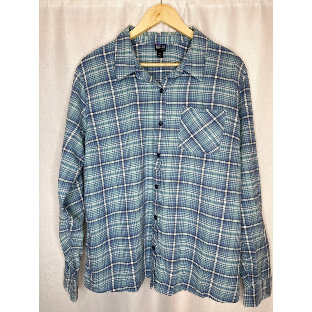 Patagonia Heywood Organic Cotton Flannel SZ 16 Gorpcore Outdoor Nature Cabin